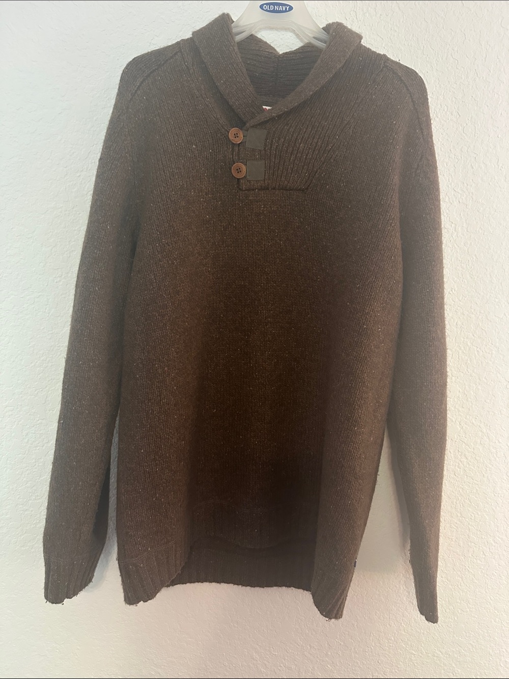 Fjallraven Men's Brown Shawl Turtleneck Sweater